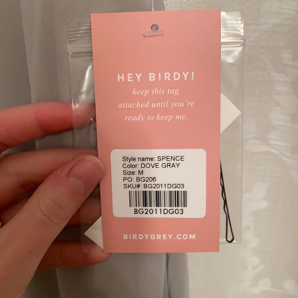 Birdy Grey Dove Gray Bridesmaid Dress - Picture 3 of 3